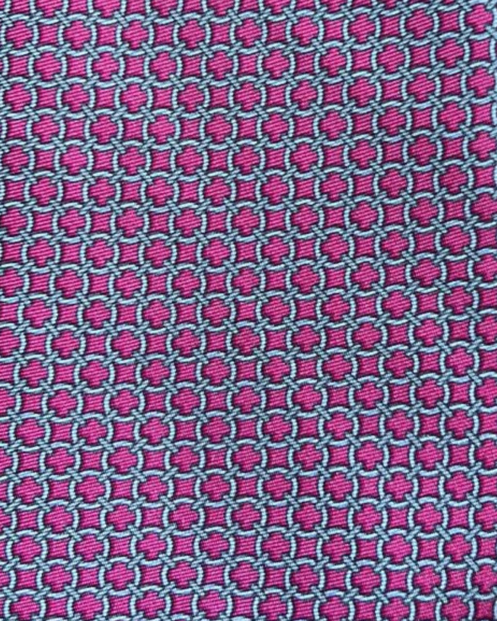 Gravata Seda Rosa com Argolas