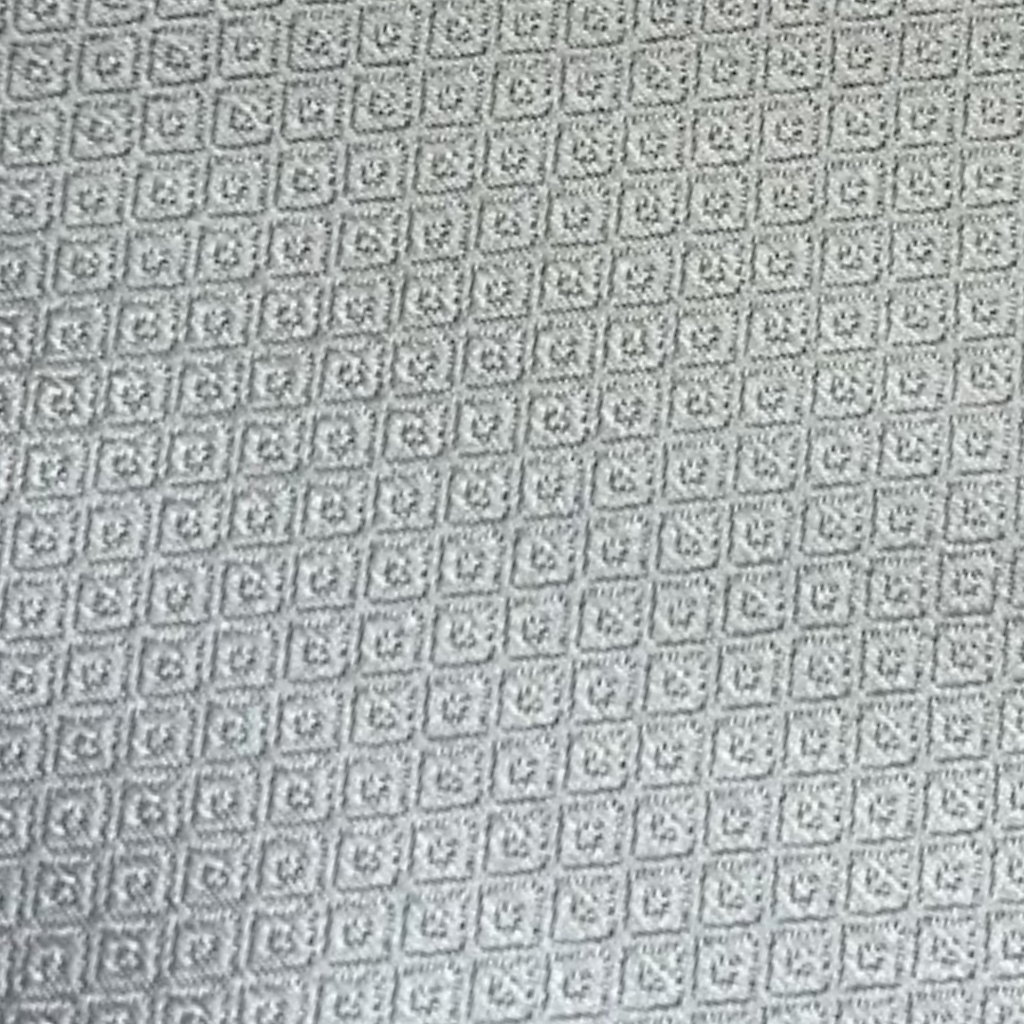 Gravata Jacquard de Seda Prata