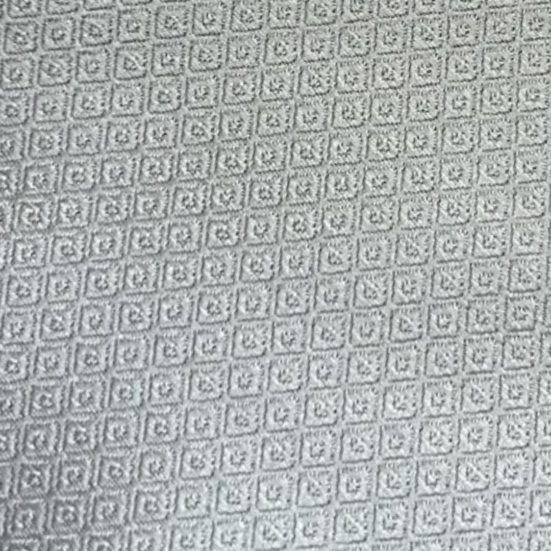 Gravata Jacquard de Seda Prata