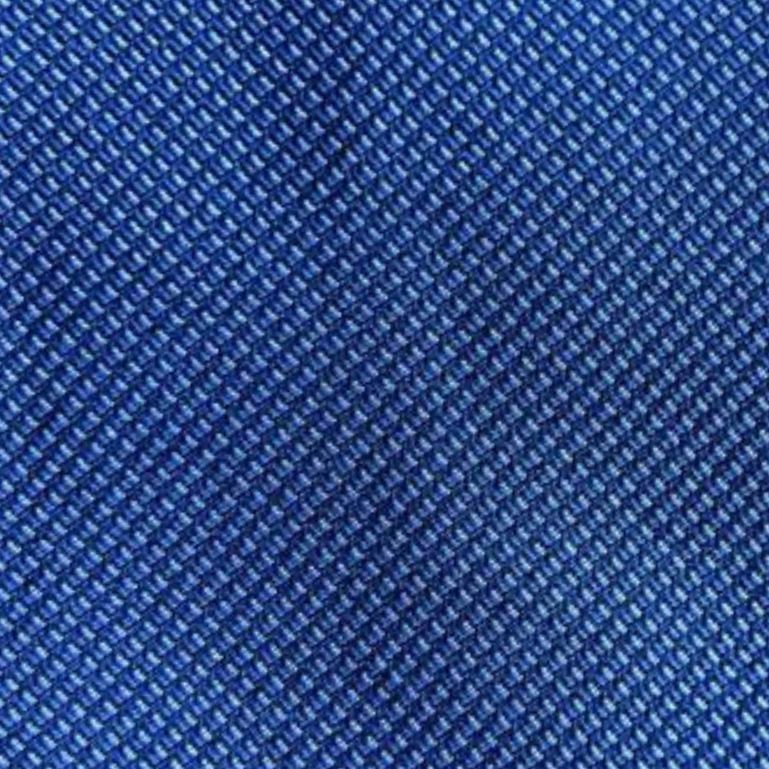 Gravata Jacquard de Seda Azul Textura Quadriculada