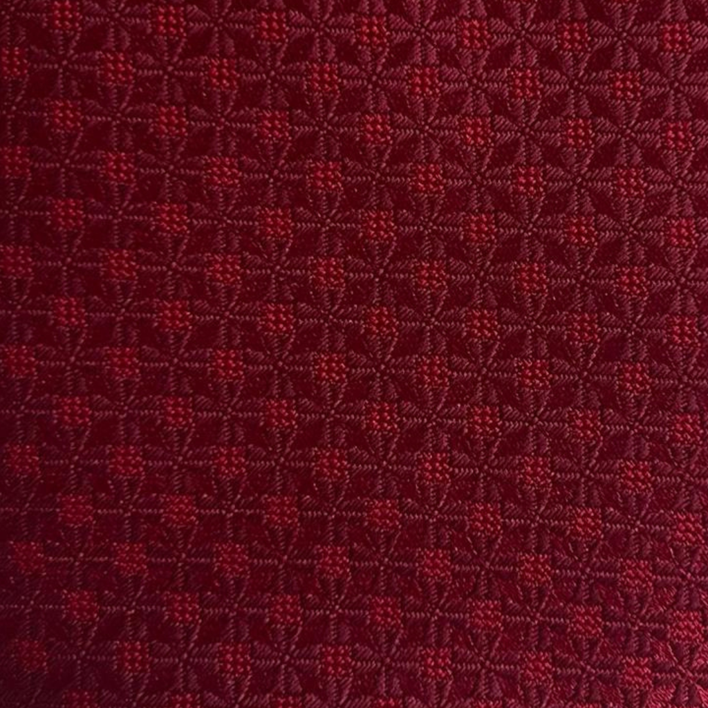 Gravata Vermelha Textura Floral